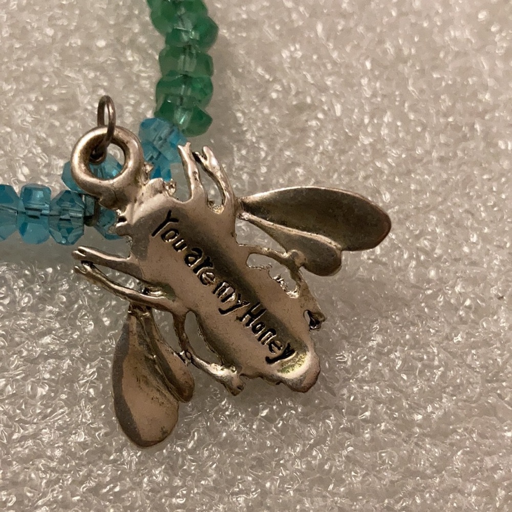 Bee and Crystal Necklace - Picture 3 of 5
